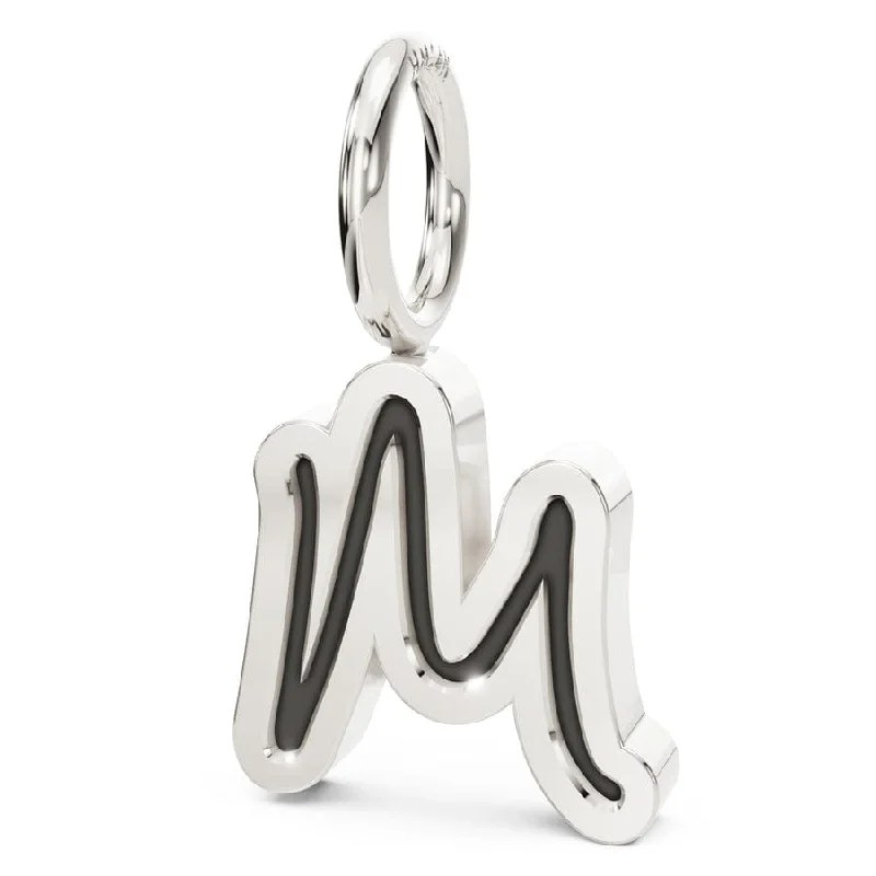 Silver Handwritten Initial Charm