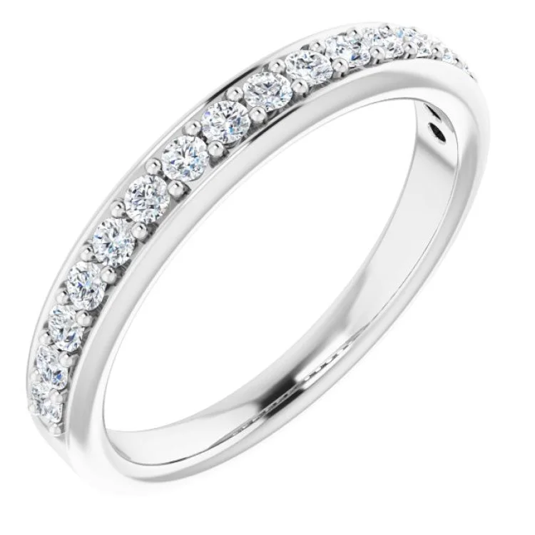 Platinum 1/3 CTW Natural Diamond Anniversary Band