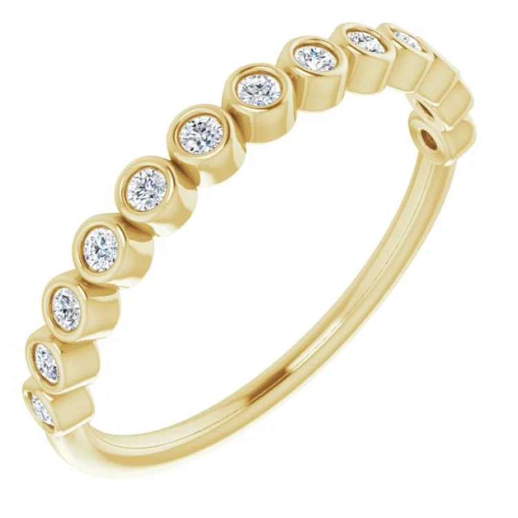 14K Yellow 1/5 CTW Natural Diamond Anniversary Band