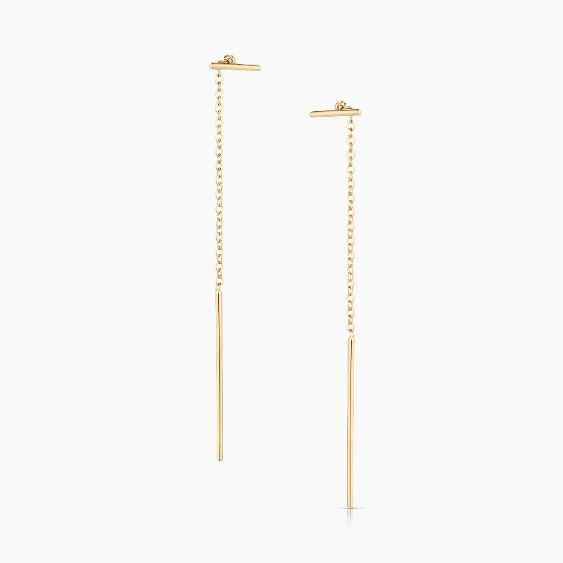 14k Fine Milo Threader Earrings