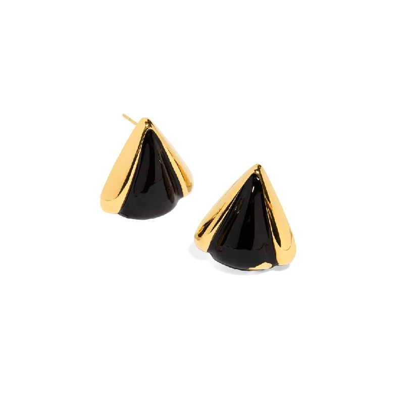 GOLDEN ONYX EARRINGS