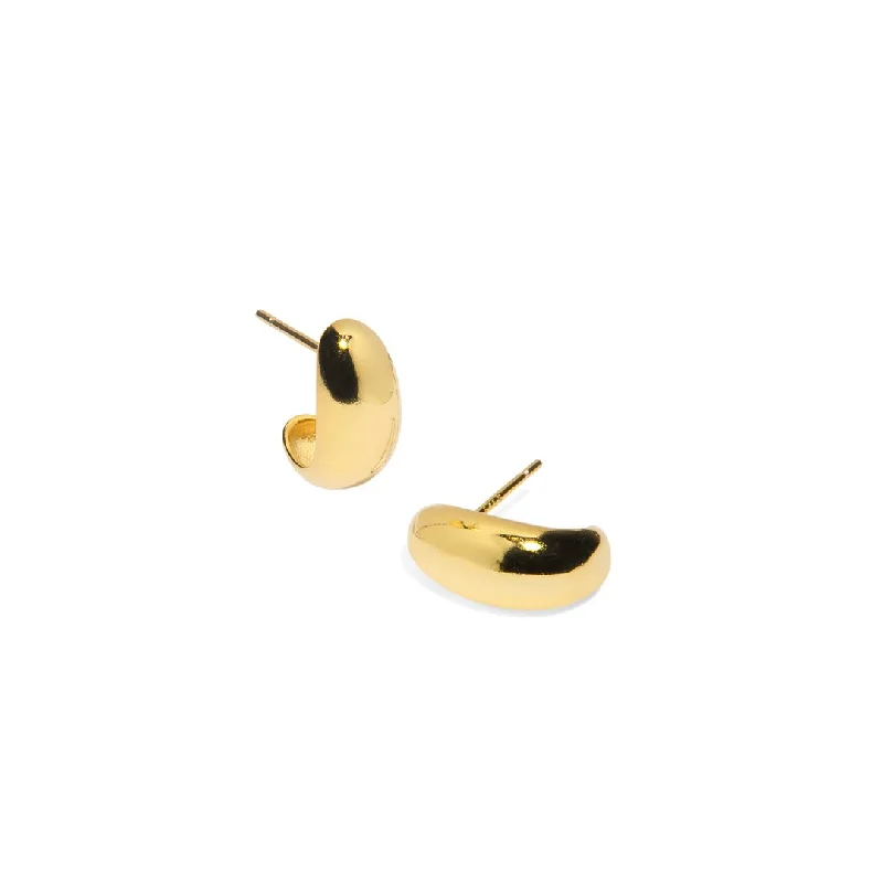 SERENA GOLDEN CURVED EARRINGS