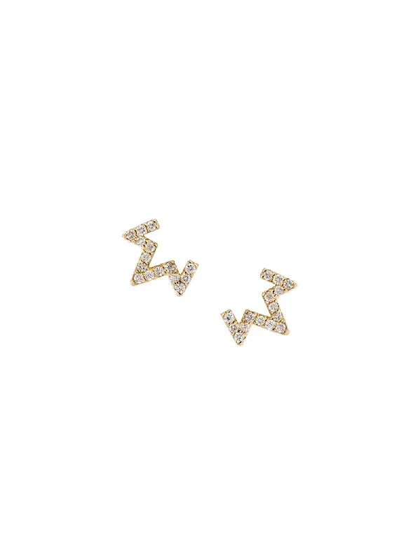 Aztec Zig Zag Studs