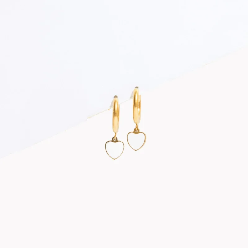 Ava Charm Hoop Earrings