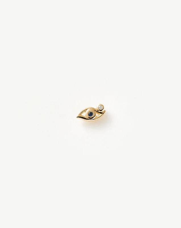 Fine Evil Eye Single Stud Earring