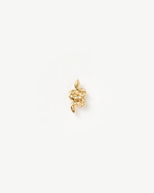 Fine Snake Single Stud Earring