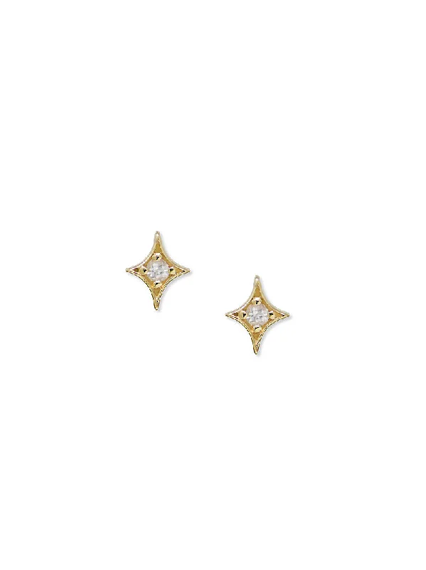 Jac+Jo Mini Gothic Diamond Studs