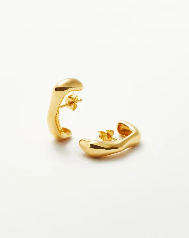 Molten Cuff Stud Earrings