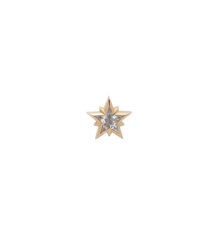 North Star - Internal Compass : Diamond Stud Earring