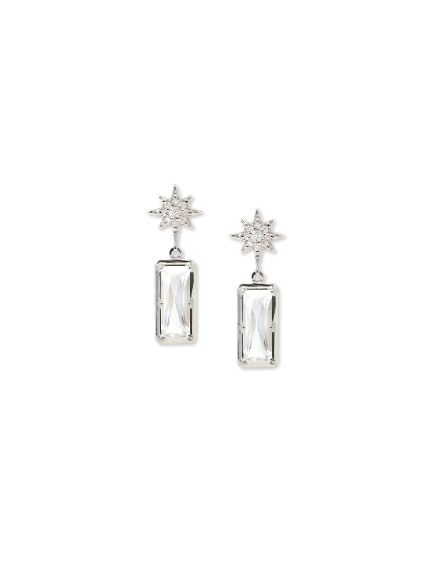 Aztec Starburst Baguette Earrings