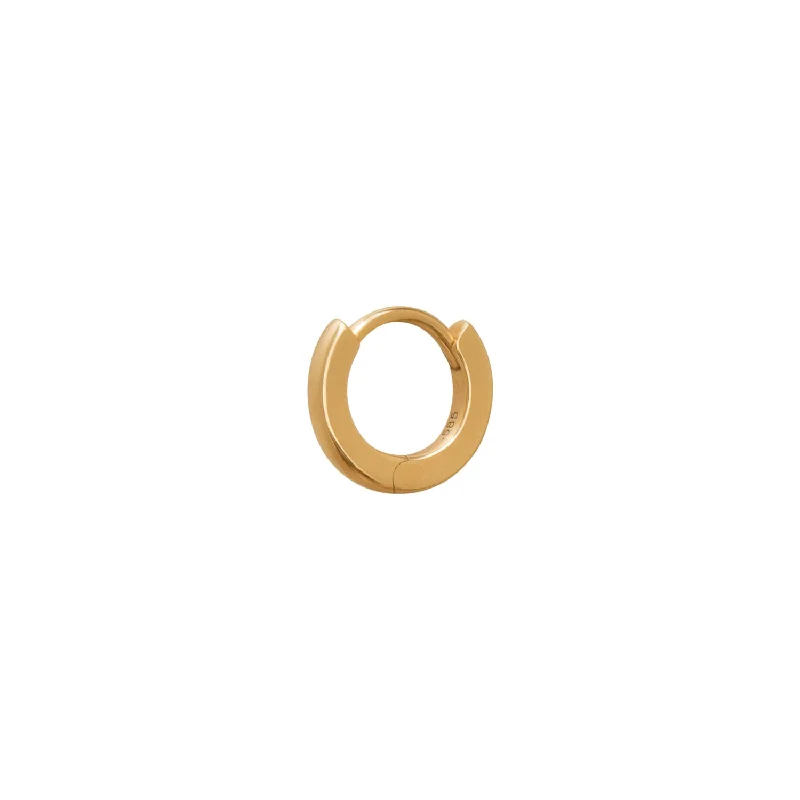 Solid Gold Huggie 5mm - Yellow Gold