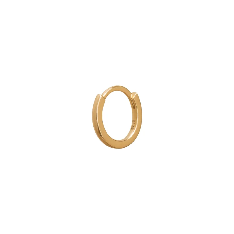 Solid Gold Huggie 8mm - Yellow Gold