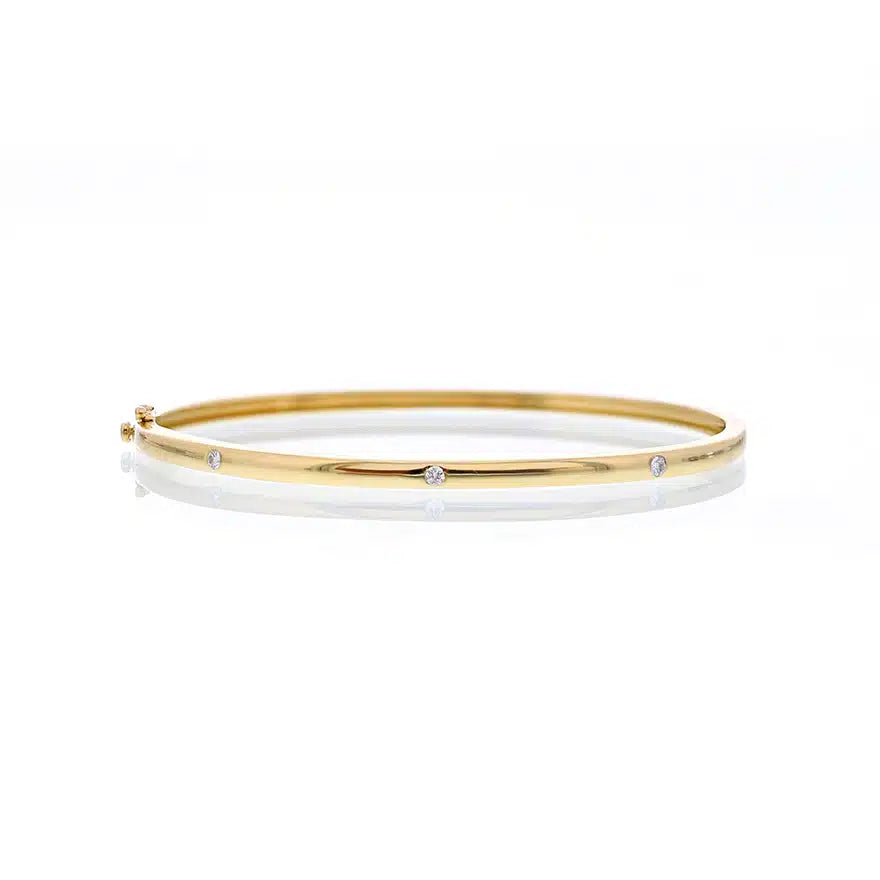 3 Wide Diamond Bangle