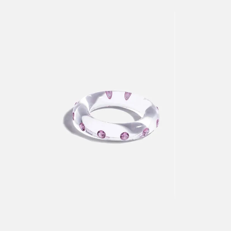 Big Lucid Bangle, Pink