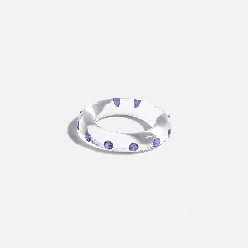 Big Lucid Bangle, Purple