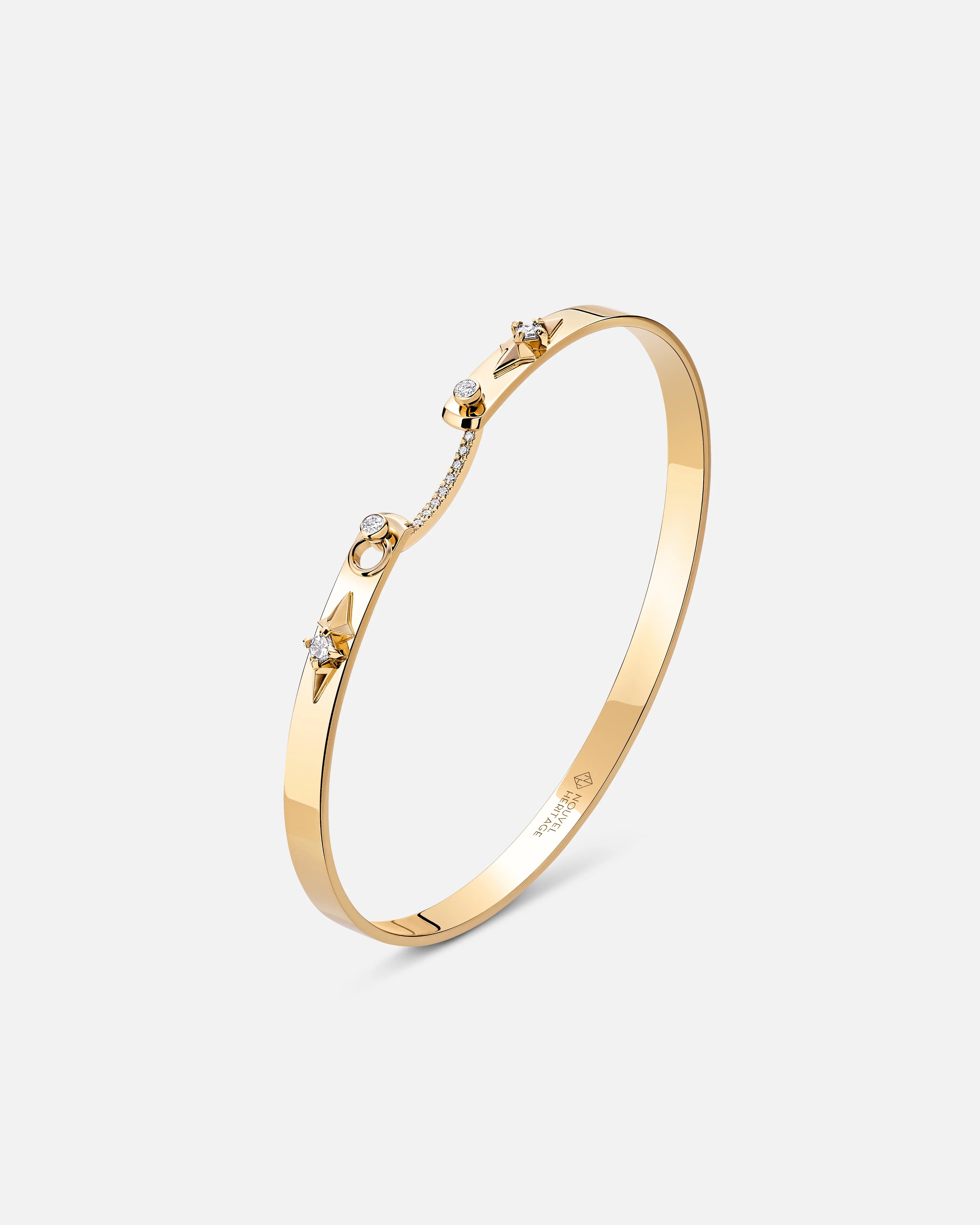 Reverie Mood Bangle in Yellow Gold