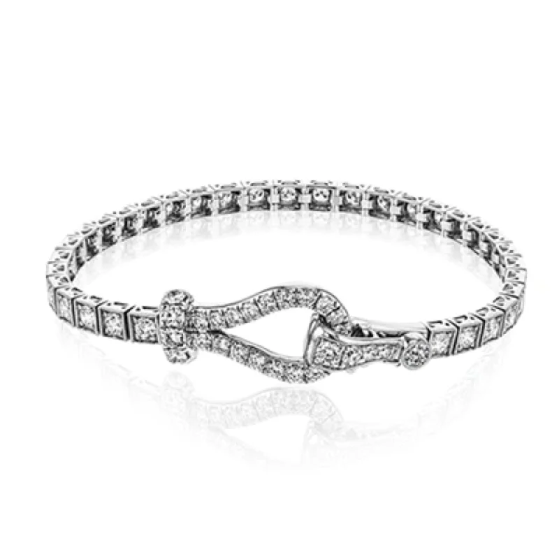 Simon G. 18k Diamond Buckle Bracelet