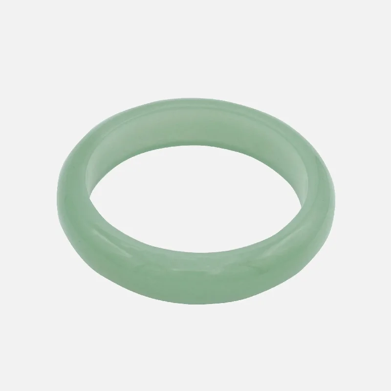 Smoke, Light Green Jade Stone Bangle