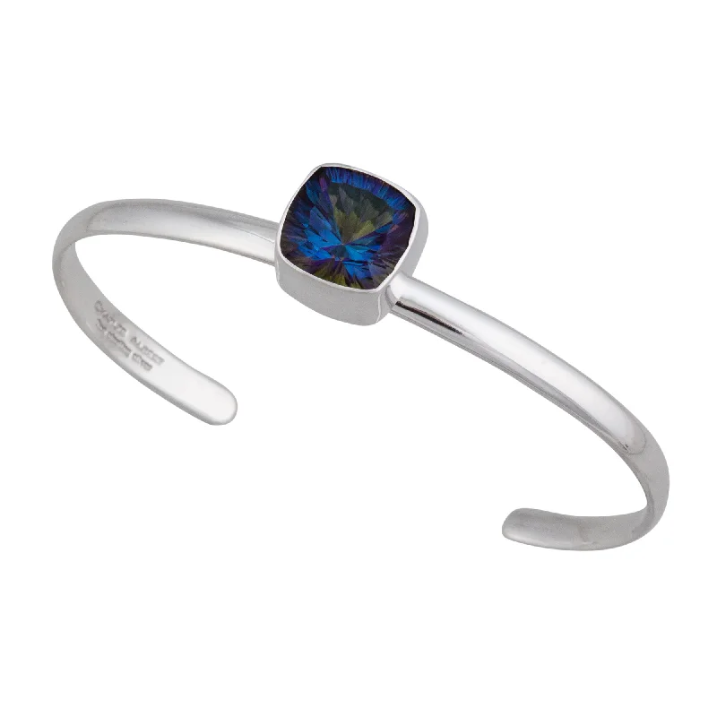 Sterling Silver Mystic Quartz Mini Cuff