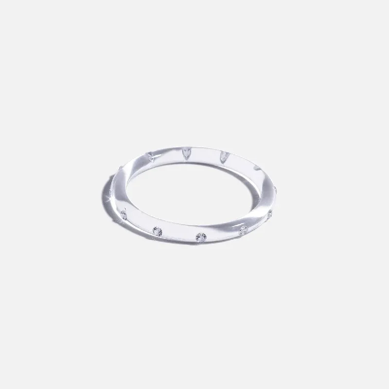 Thin Lucid Bangle, Clear