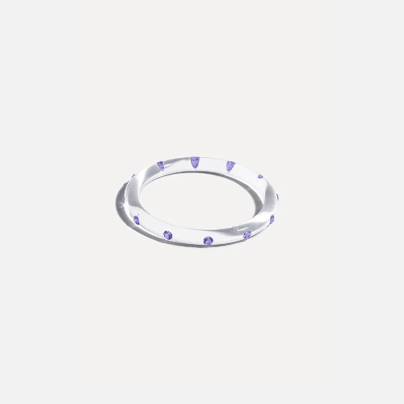 Thin Lucid Bangle, Purple