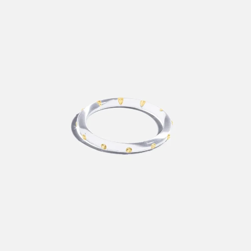 Thin Lucid Bangle, Yellow