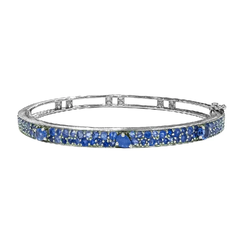 Petite Stardust Bangle Silver Sapphire